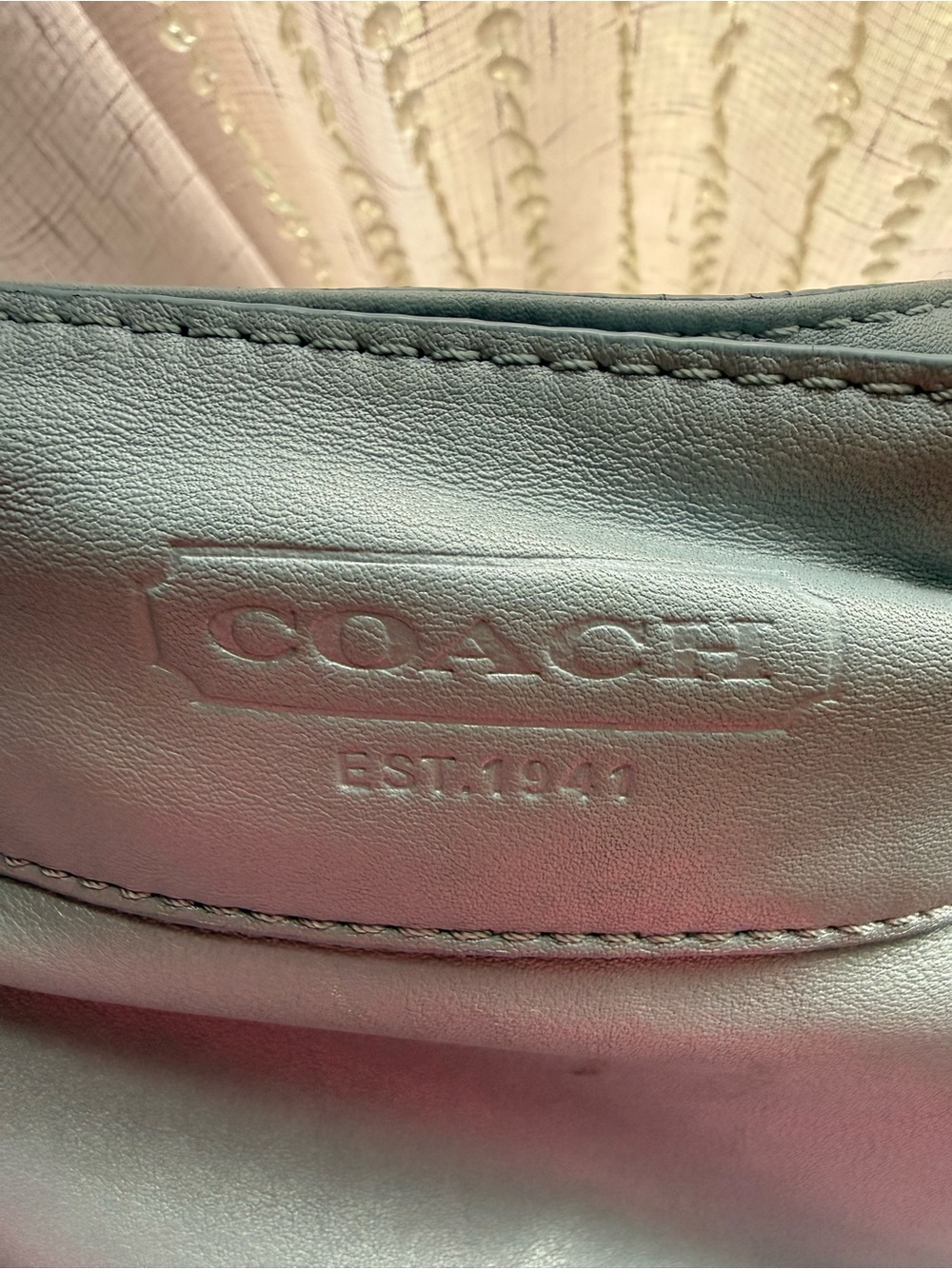 Coach Zoe Leather hobo bag Baby Blue - Picture 8 of 13